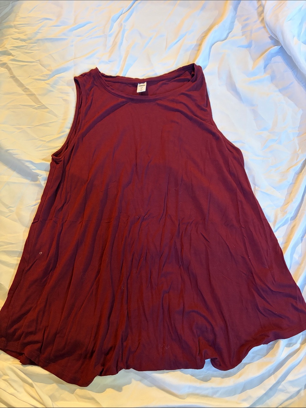 Old Navy Burgundy Swing Tank Top